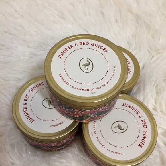 Opalhouse Accents Opalhouse Juniper Red Ginger 4pack Soy Candles